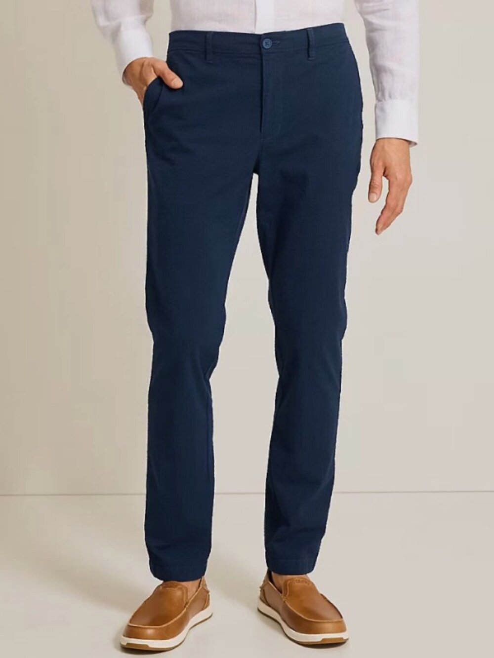 Tommy Bahama Nova Weave Flat Front Performance Seersucker Pants Size M L 30 $128